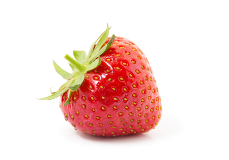 Strawberry isolated on white backgroundの写真素材