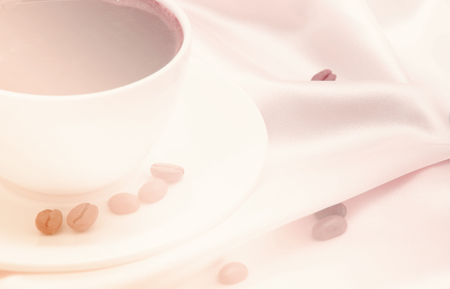 White coffee cupの写真素材