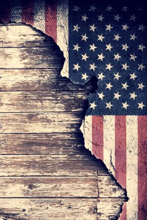 Grunge USA flagの写真素材