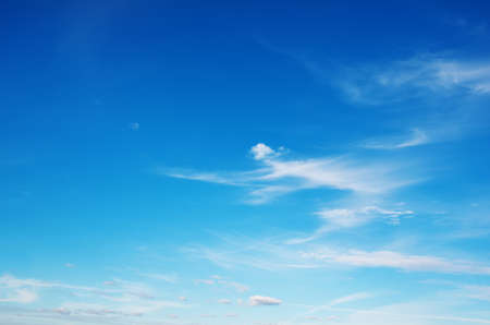 White clouds in blue sky.の写真素材