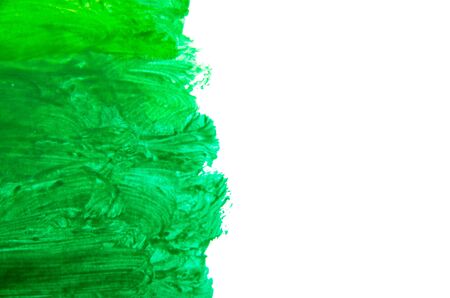Green abstract background in watercolorの写真素材