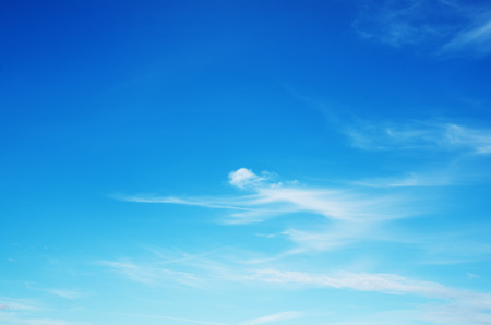 Blue sky with clouds backgroundの写真素材