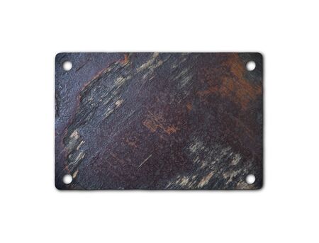 Old wooden planks isolated on white background.の写真素材