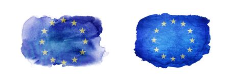 European grunge flag background texture