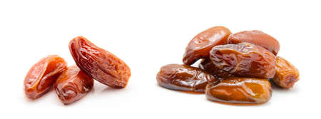 Dates isolated on white backgroundの写真素材
