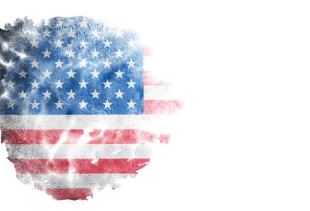 Flag of USA grunge background