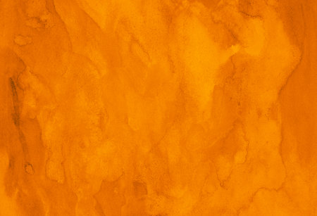 Abstract orange background in watercolor styleの写真素材
