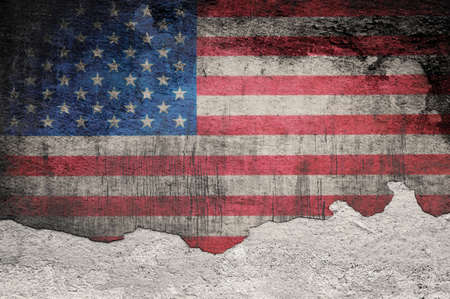 Flag of USA grunge backgroundの写真素材