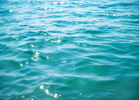 Blue sea water background textureの写真素材
