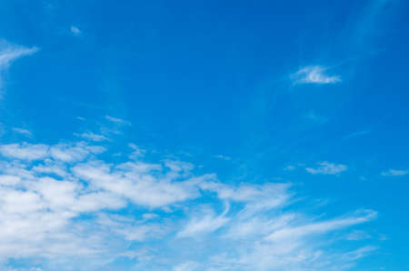 White clouds in blue sky.の写真素材