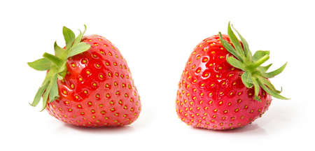 Strawberry isolated on white backgroundの写真素材