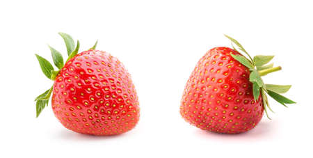 Strawberry isolated on white backgroundの写真素材