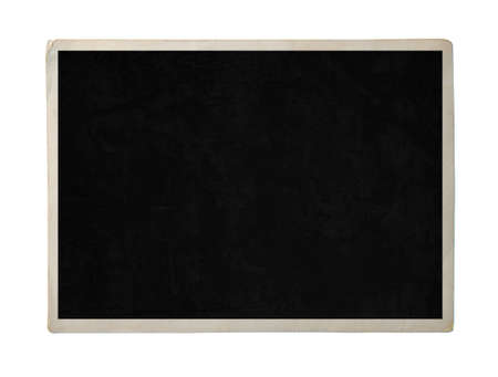Blank old photo isolated on white