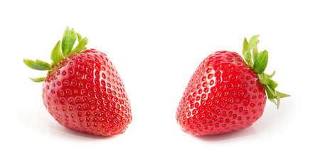 Strawberry isolated on white backgroundの写真素材