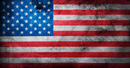 Flag of USA grungeの写真素材