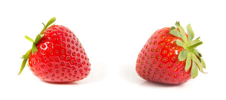 Strawberry isolated on white backgroundの写真素材