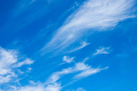 White clouds in blue sky.の写真素材