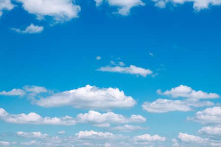 White clouds in blue sky.の写真素材