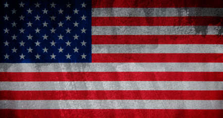 Flag of USA grunge backgroundの写真素材