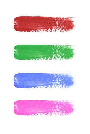calorfull streaks isolated on white background.の写真素材