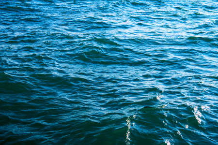 Blue sea water background textureの写真素材