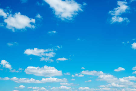 White clouds in blue sky.の写真素材