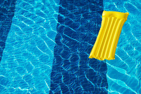 Air Mattress On The Water In The Poolの写真素材