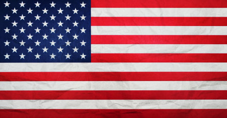 Flag of USA grunge backgroundの写真素材