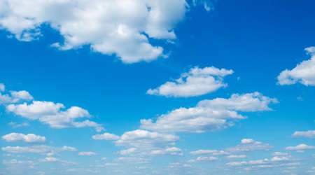 White clouds in blue sky.の写真素材