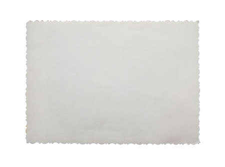 old paper texture on white backgroundの写真素材