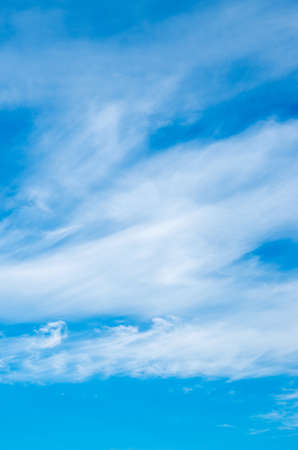 white cloud in the blue skyの写真素材