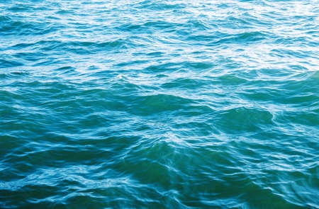Blue sea water background textureの写真素材