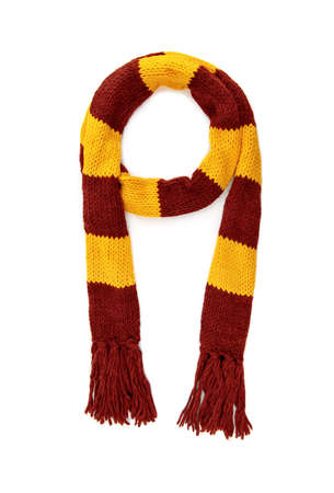 Scarf with texture of the school of magic on a white background.の写真素材
