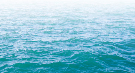 Blue sea water background textureの写真素材
