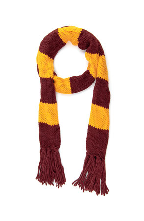 Scarf with texture of the school of magic on a white background.の写真素材