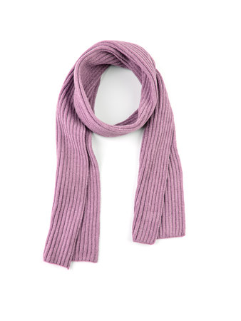 Pink scarf on a white background.の写真素材