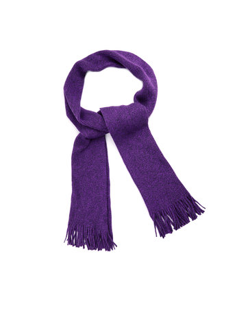 Pink scarf on a white background.の写真素材