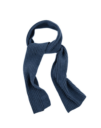 Blue scarf on a white background.の写真素材