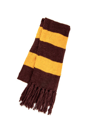 Scarf with texture of the school of magic on a white background.の写真素材