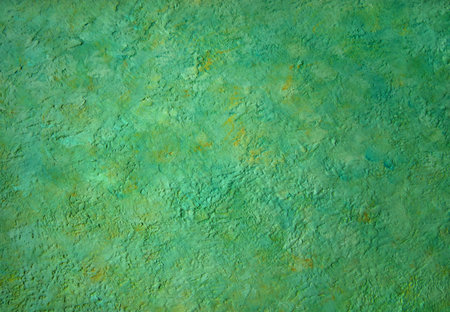 Green abstract background in watercolorの写真素材