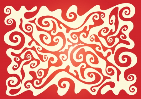 Red background of whorls のイラスト素材