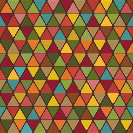 Abstract background of triangles with rounded corners bright color variations. Vector.のイラスト素材
