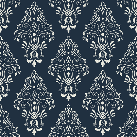 Seamless  pattern on a dark blue.のイラスト素材