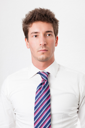 Authentic young businesman in natural lightの写真素材