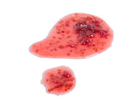 Drops  jam, isolated on a white background.の写真素材