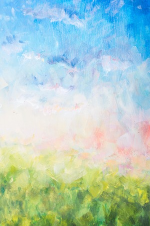 Background, texture - part of oil painting, brush stroke, natureの写真素材