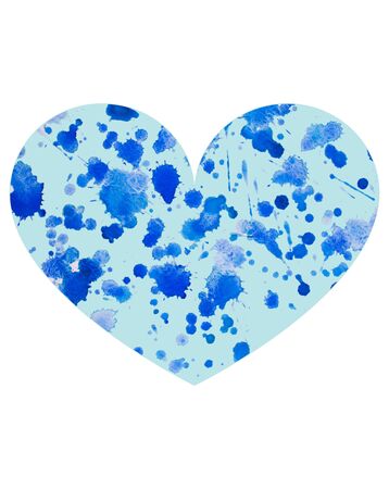 watercolor heartの写真素材