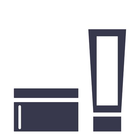 Cosmetic and cream icons flat design. Vector illustration.のイラスト素材