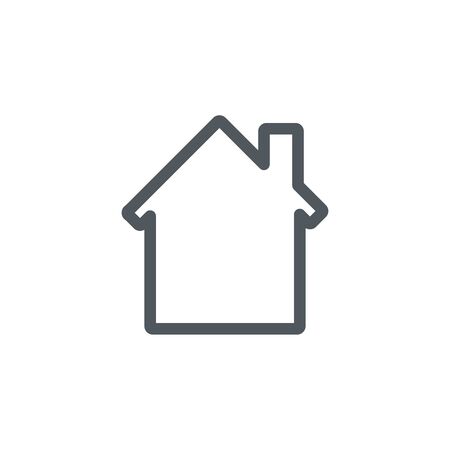 House icon. Real estate concept.Vector illustration of flat design isolated on background.のイラスト素材