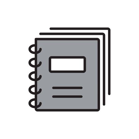 Document Icon on Square Black Internet Button Original Illustrationのイラスト素材